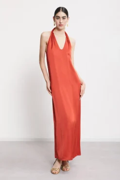 Robe longue en viscose