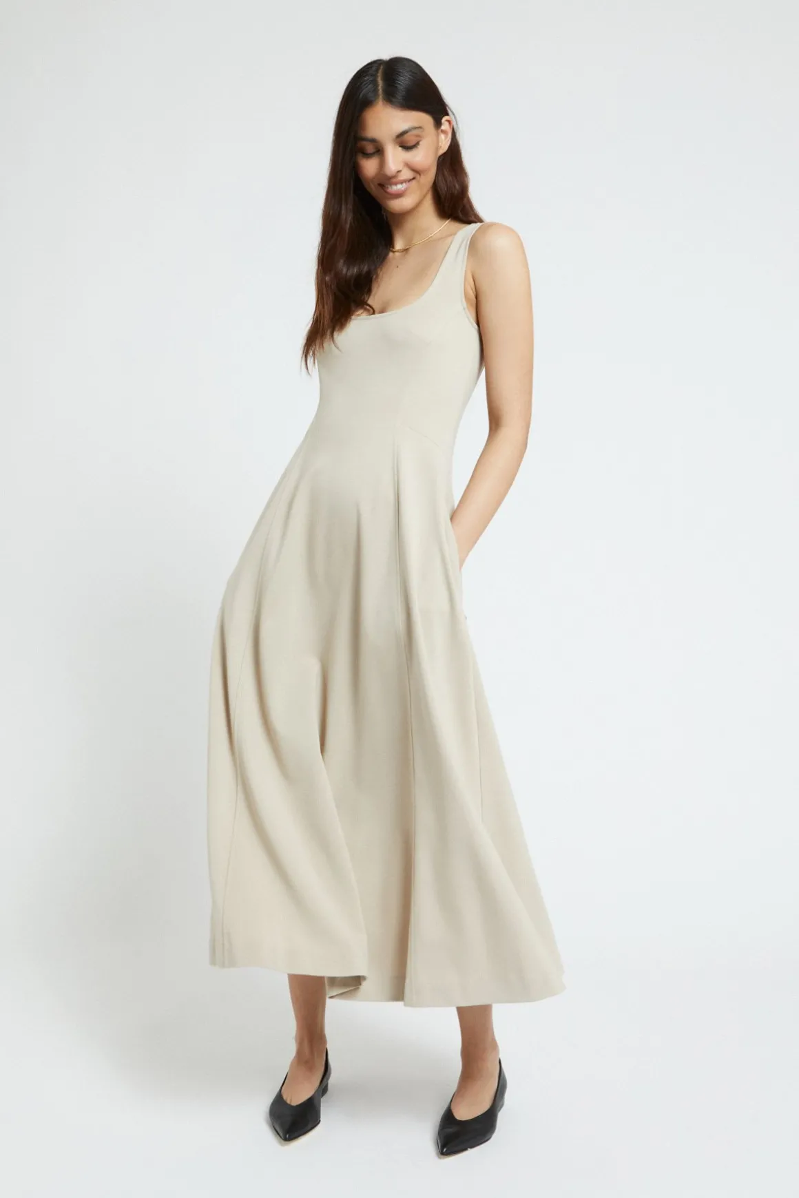 Robe longue en viscose