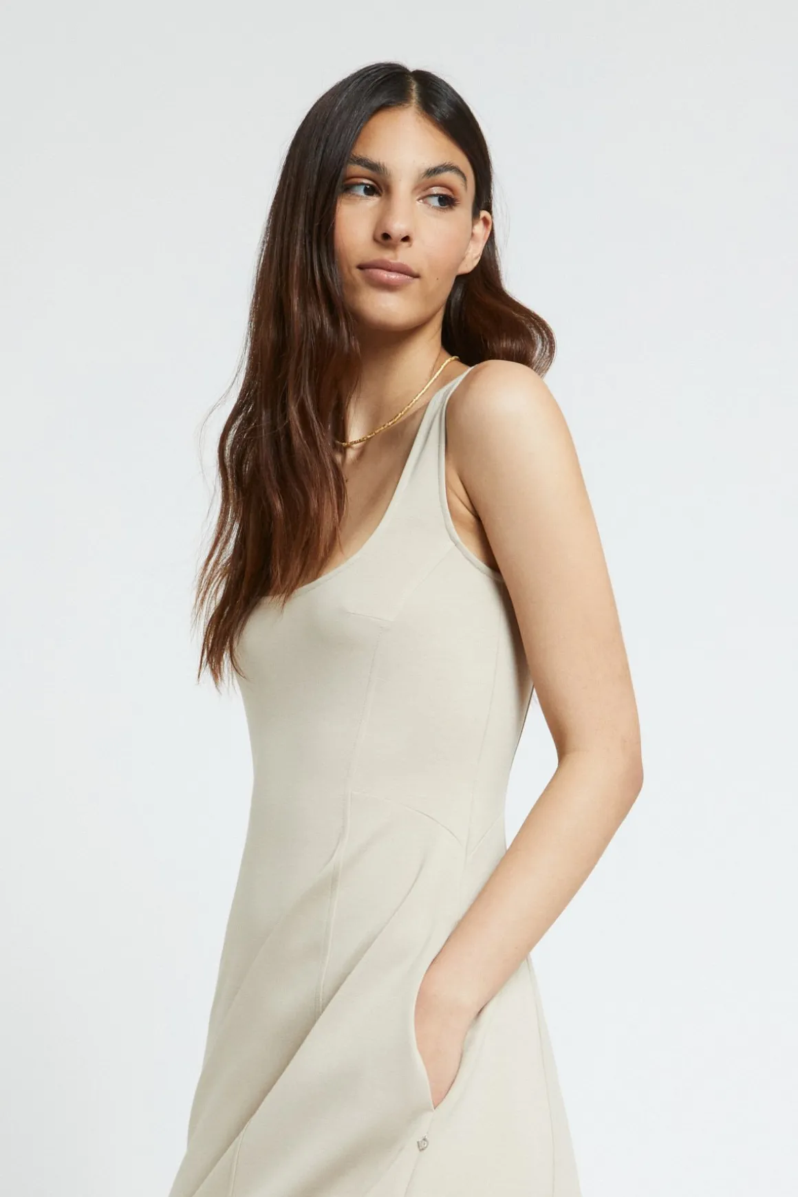 Robe longue en viscose