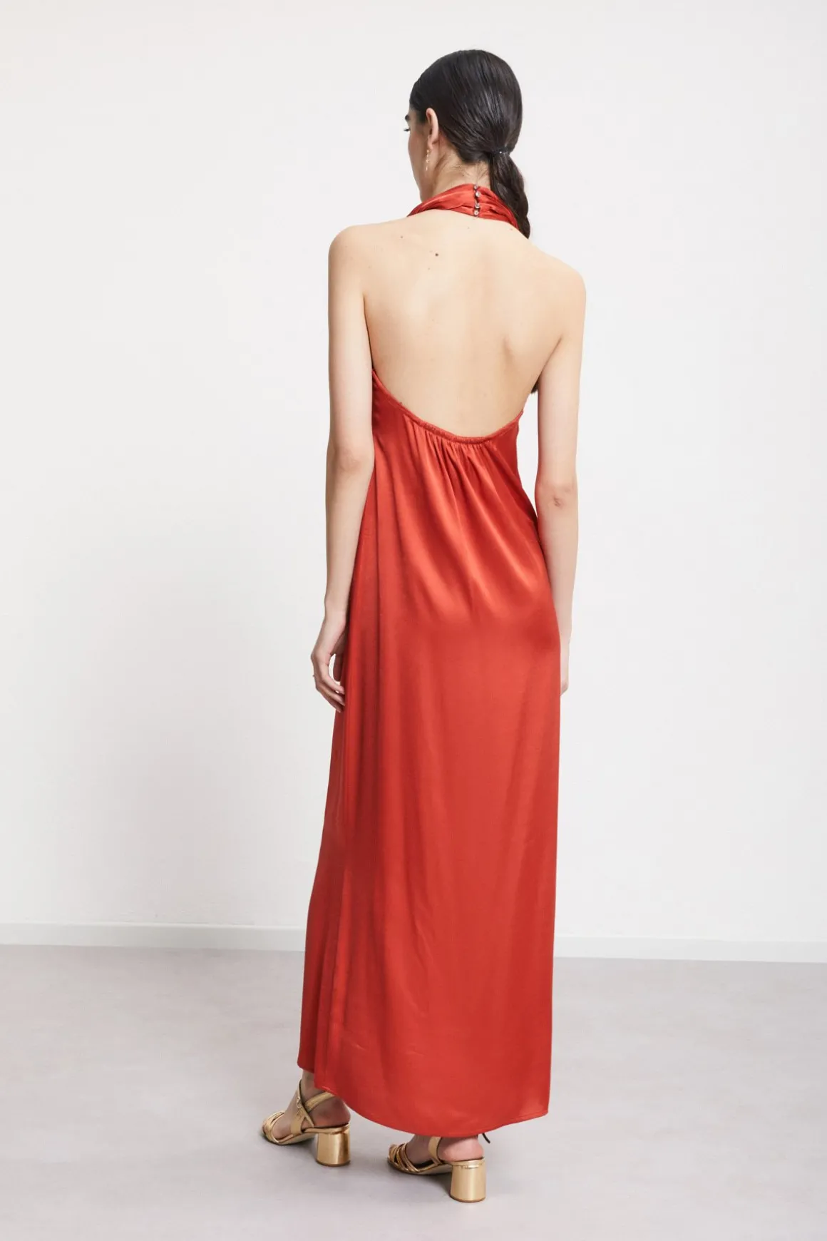 Robe longue en viscose
