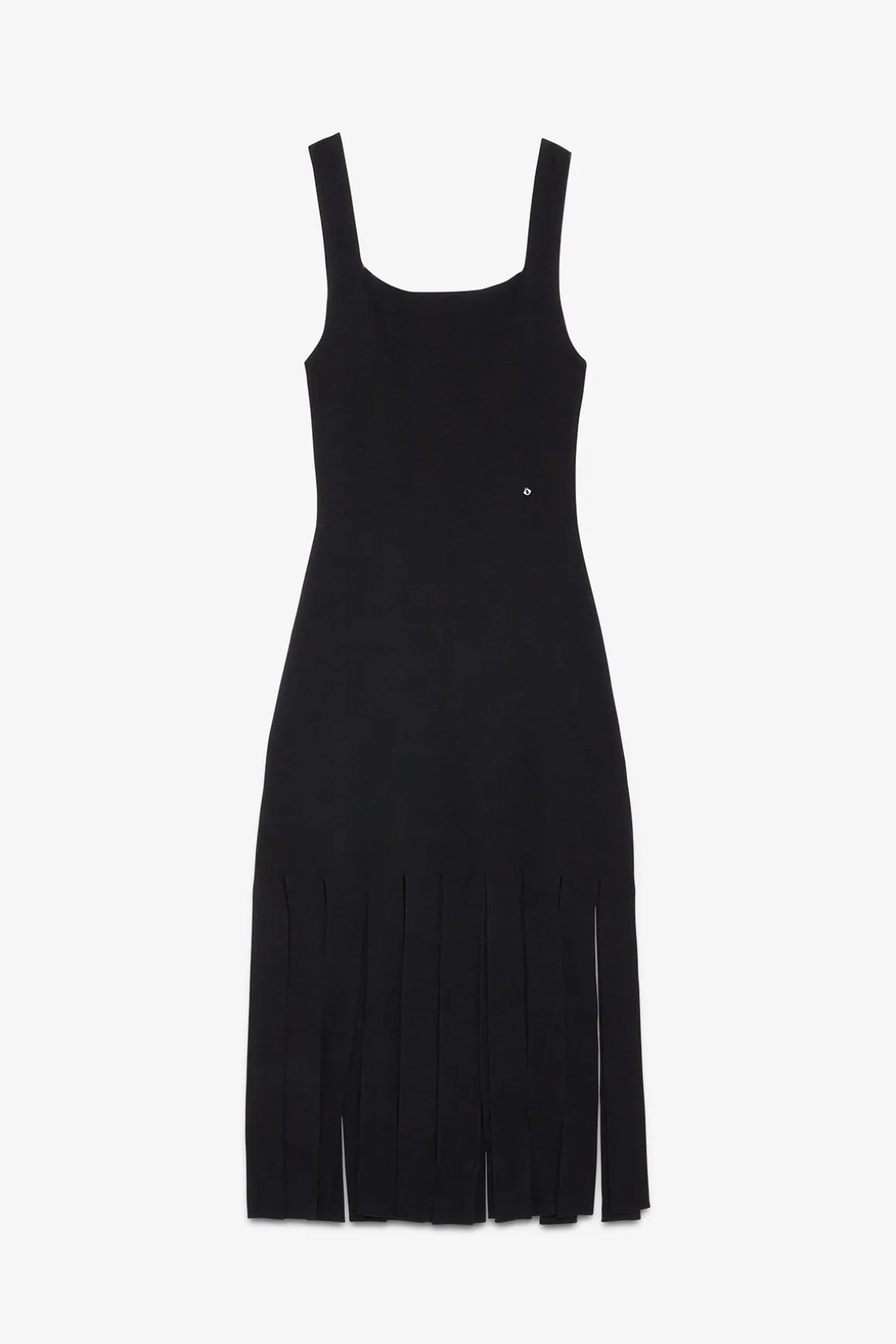 Robe longue en viscose avec franges