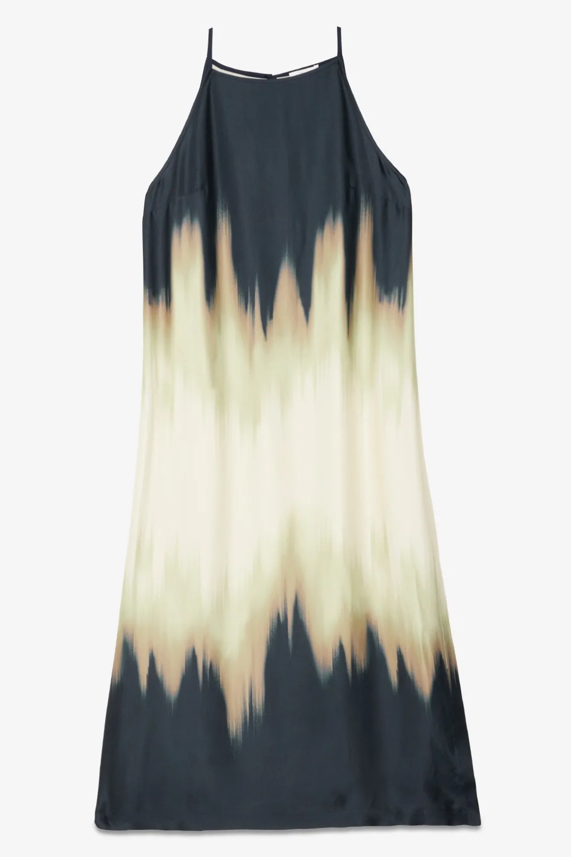 Robe longue en viscose imprimée