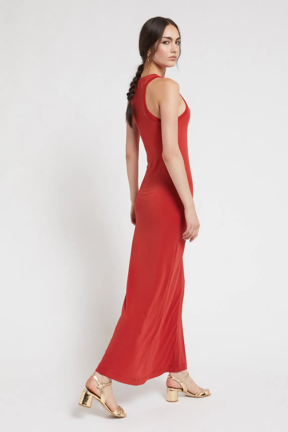 Robe longue élastique