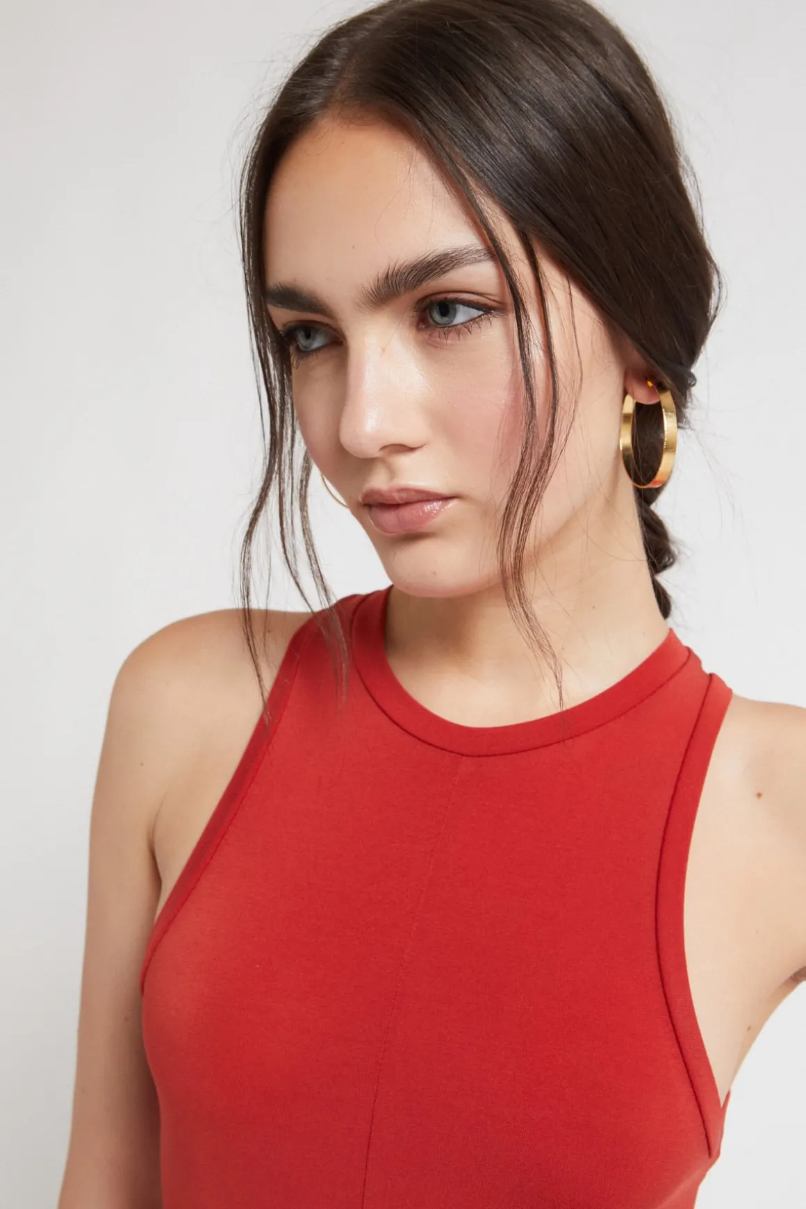 Robe longue élastique