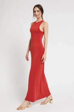 Robe longue élastique