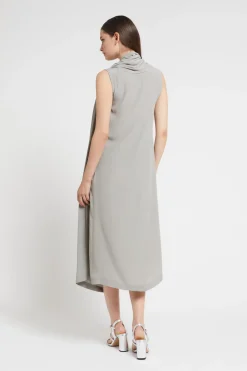 Robe midi avec écharpe