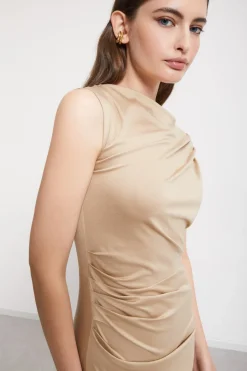 Robe midi en jersey