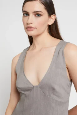 Robe midi en lin