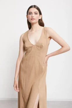 Robe midi en lin