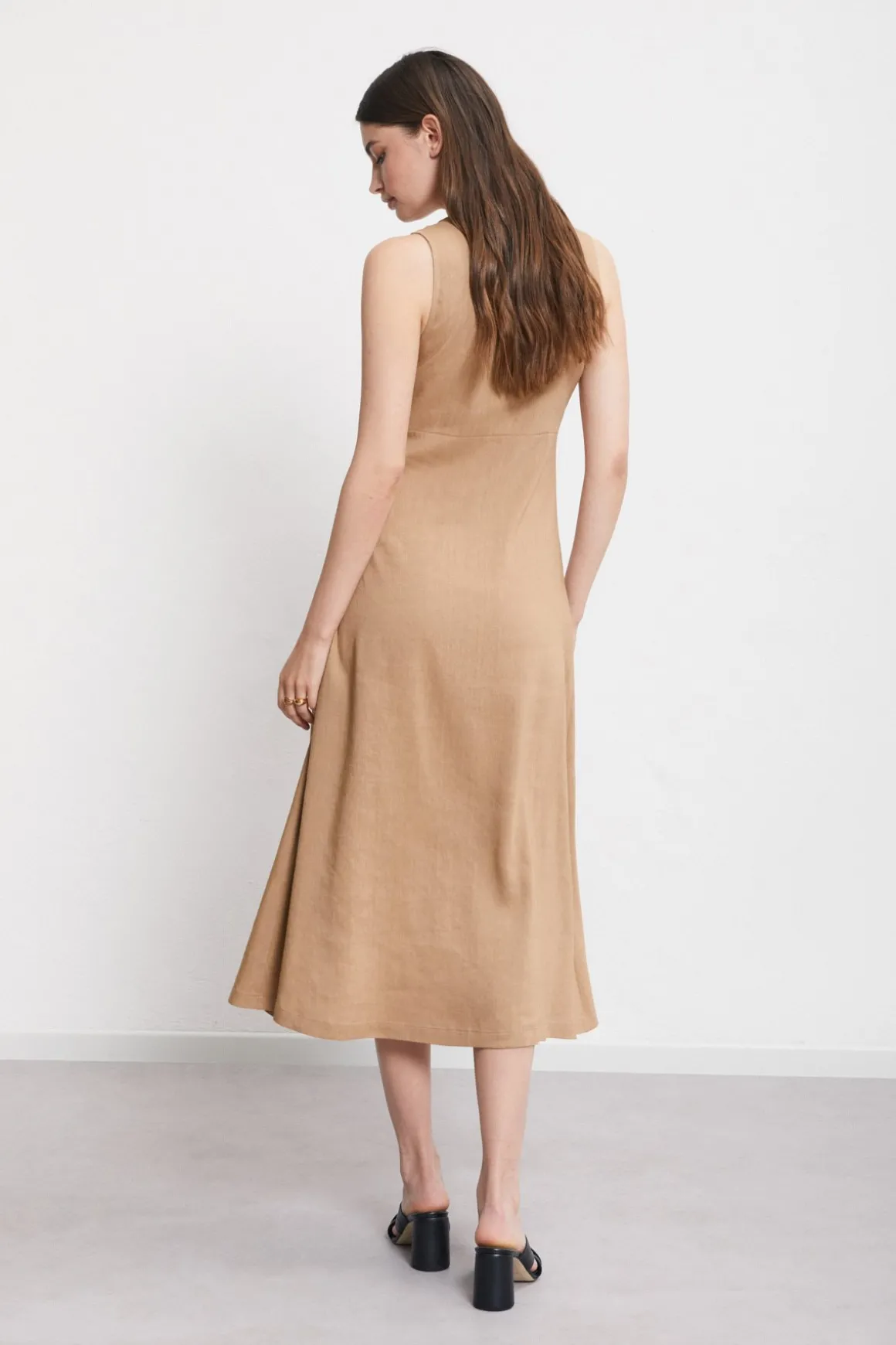 Robe midi en lin