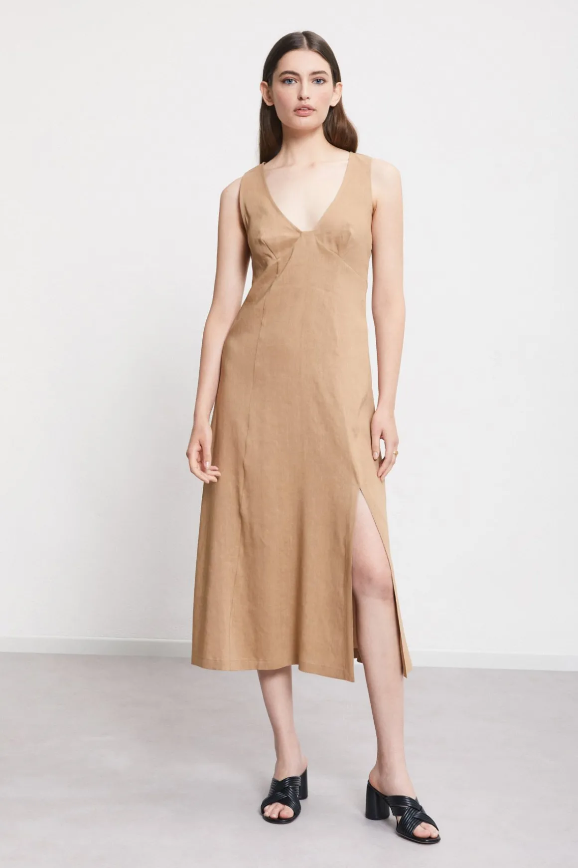 Robe midi en lin