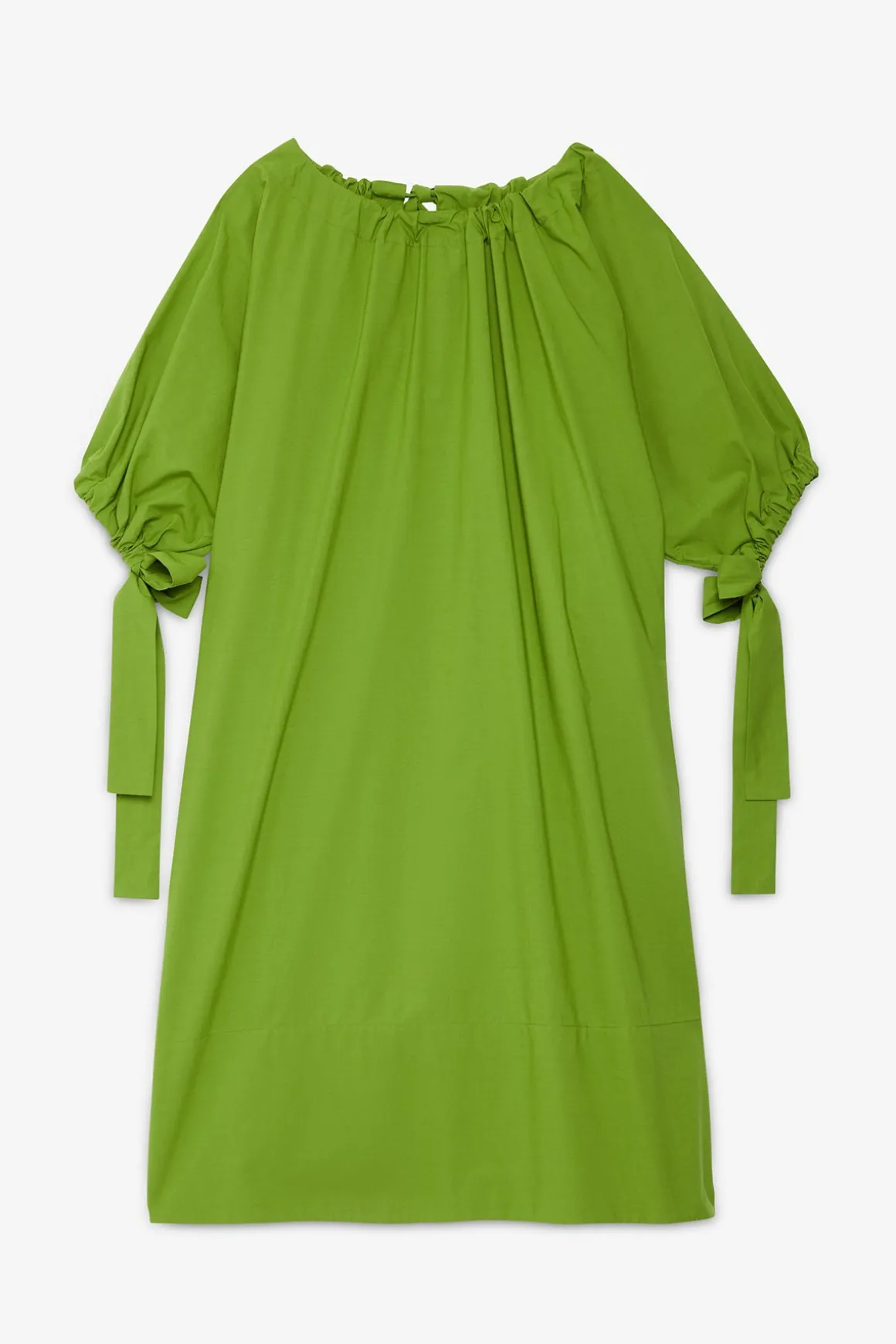Robe midi en popeline