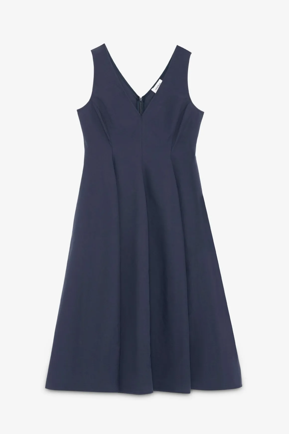 Robe midi en popeline