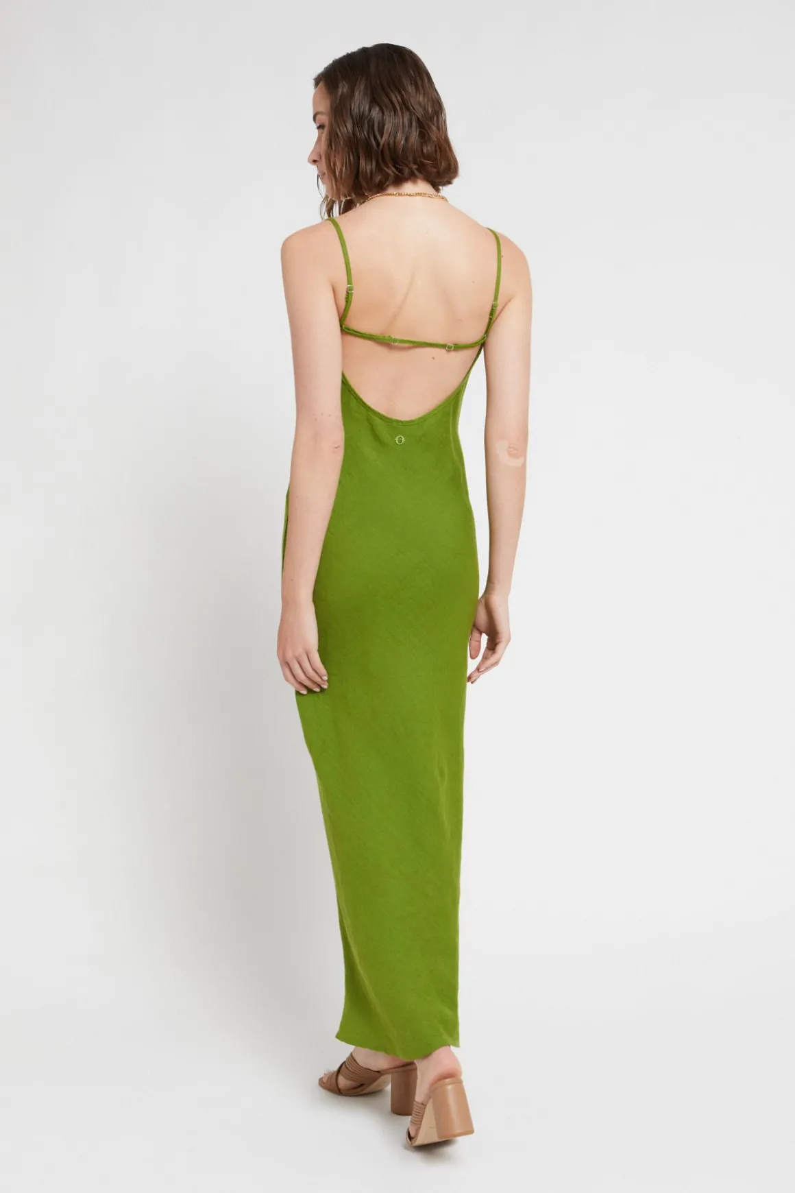 Robe style lingerie en lin