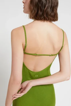 Robe style lingerie en lin