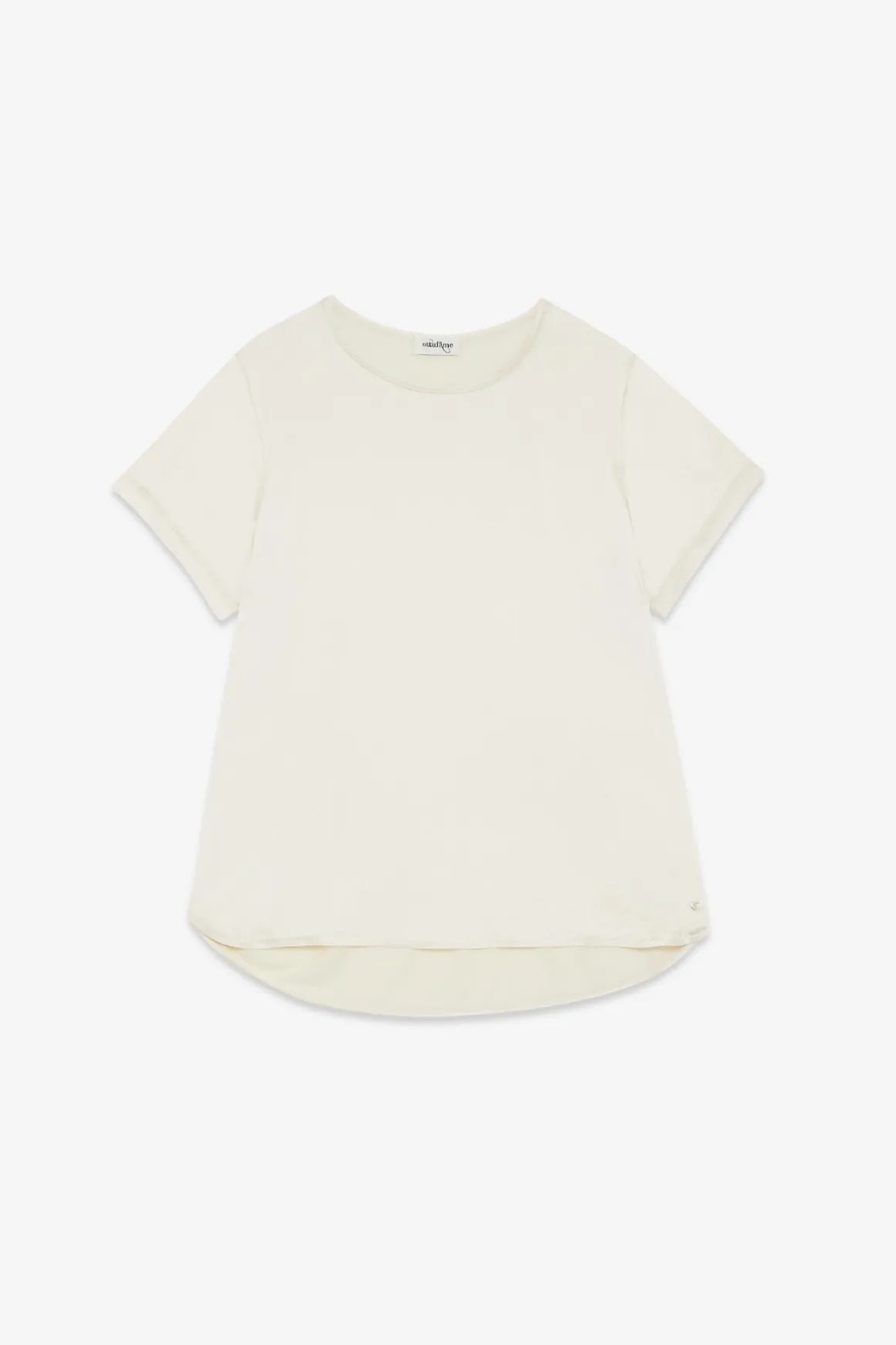 Tee-Shirt en soie et viscose