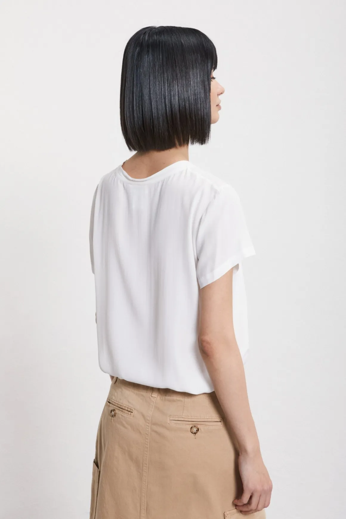 Tee-Shirt en soie mélangée