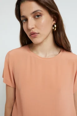 Tee-Shirt en soie mélangée
