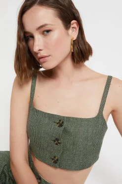 Top bandeau en lin
