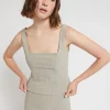 Top en bengaline de coton avec zip