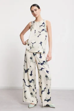 Top en viscose imprimée