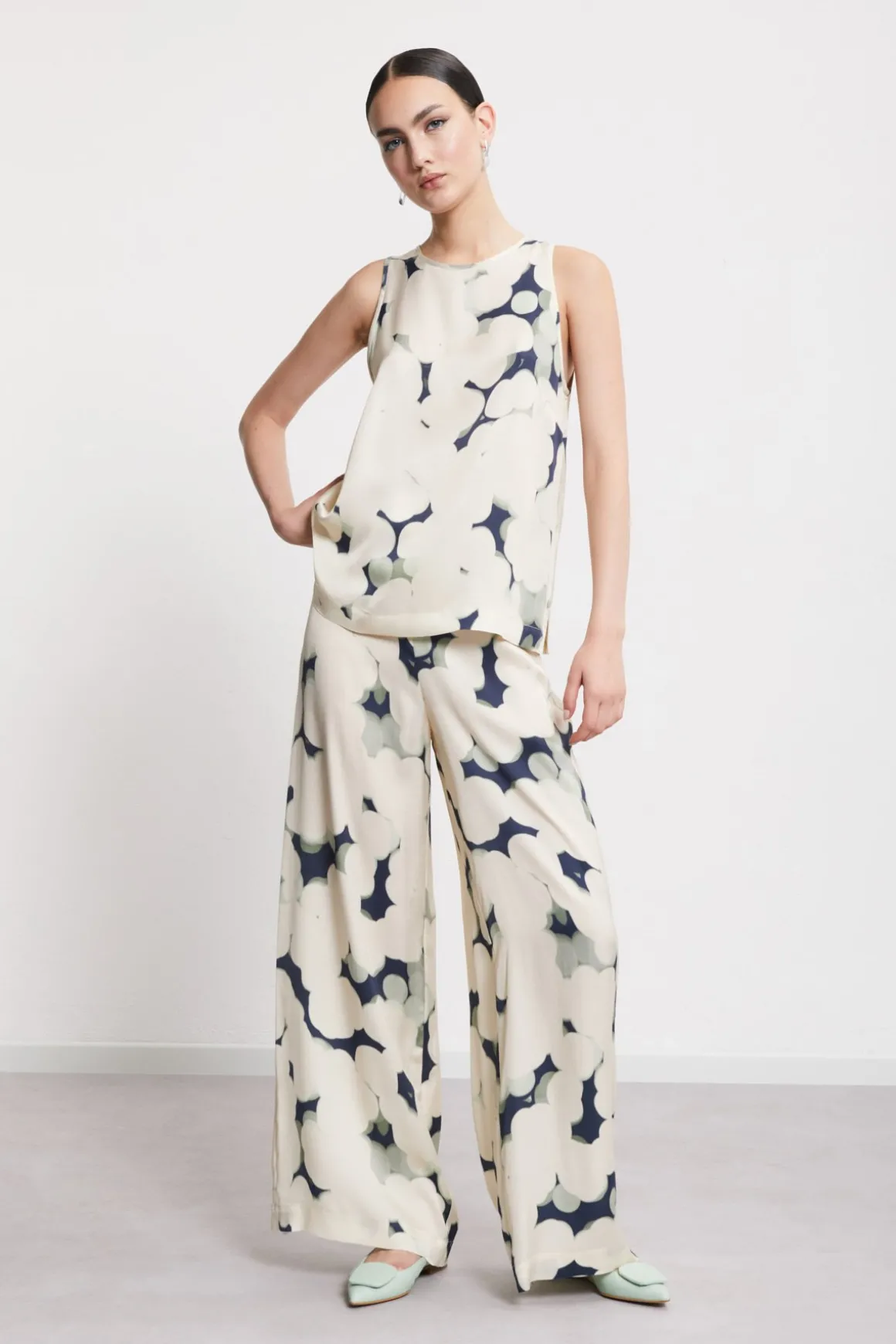 Top en viscose imprimée