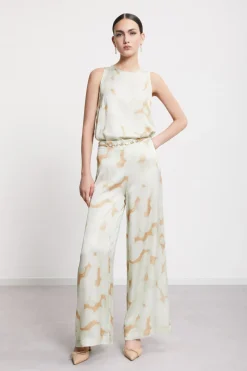 Top en viscose imprimée
