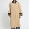 Trench long en coton