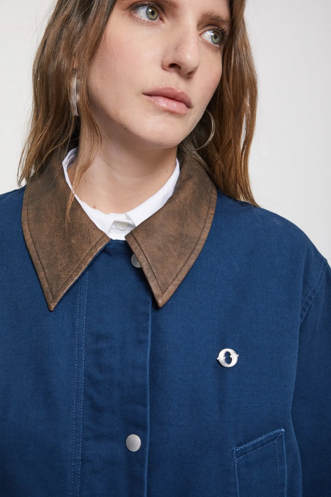 Trench long en coton