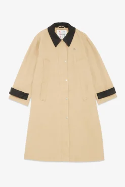 Trench long en coton