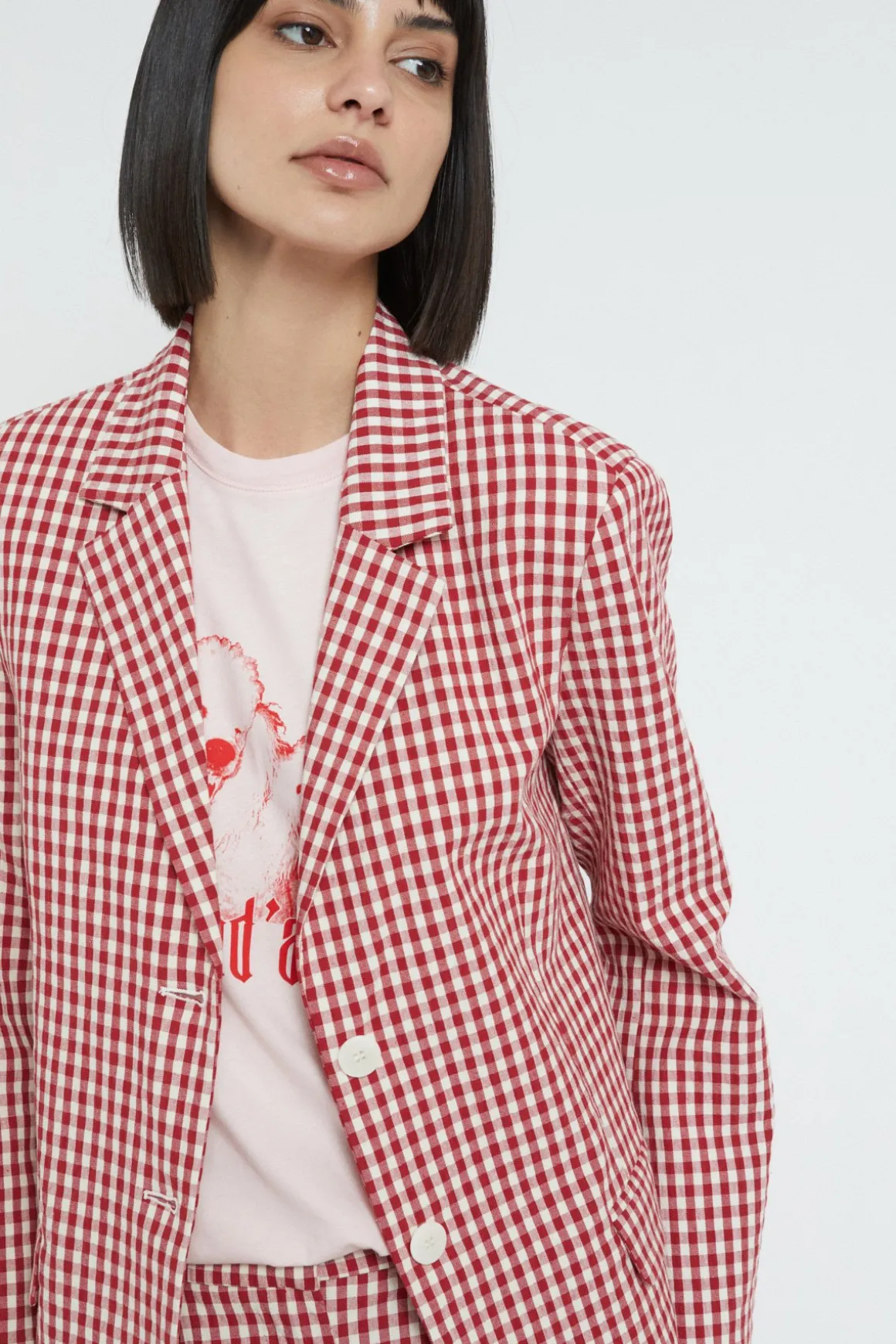 Veste 2 boutons en coton