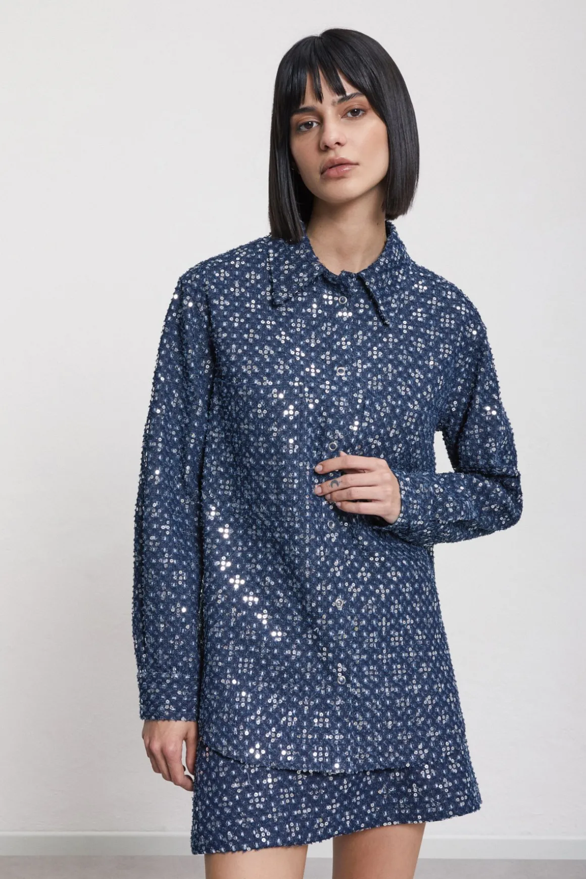 Veste avec paillettes