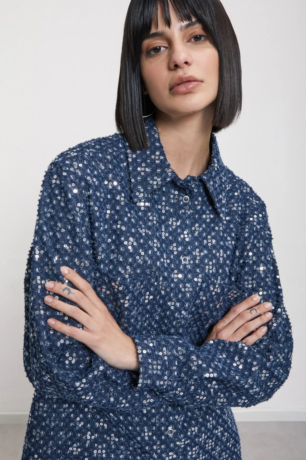 Veste avec paillettes