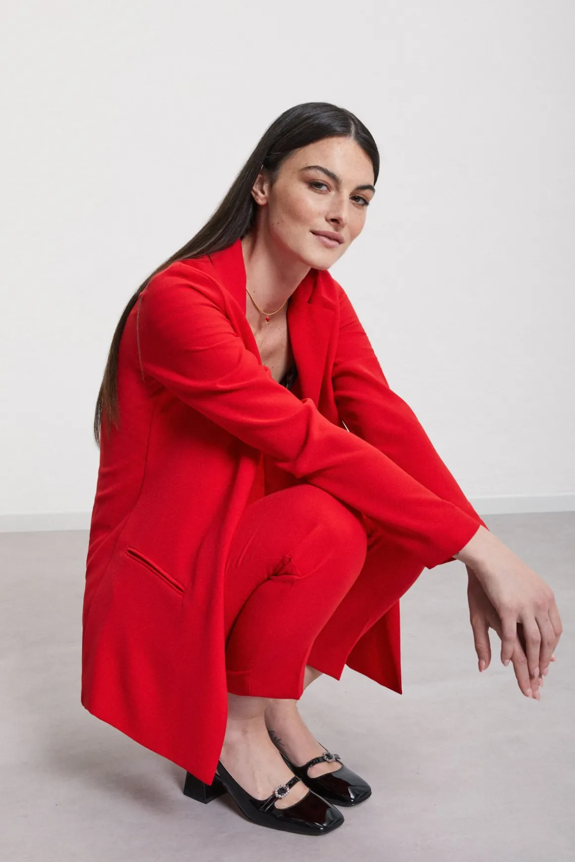 Veste blazer sans boutons