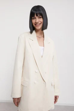 Veste croisée en coton