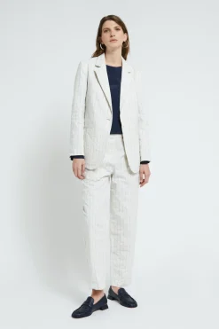 Veste en coton froissé