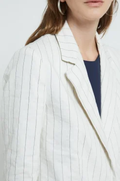 Veste en coton froissé