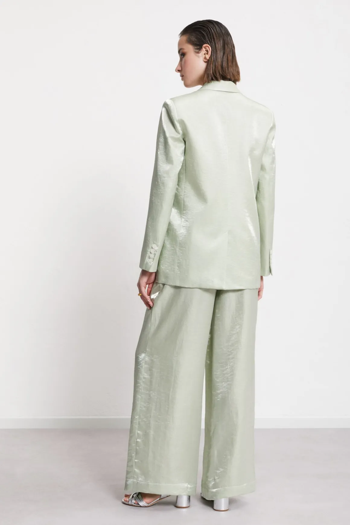 Veste en viscose et lin