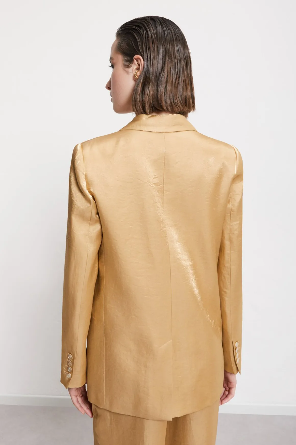 Veste en viscose et lin