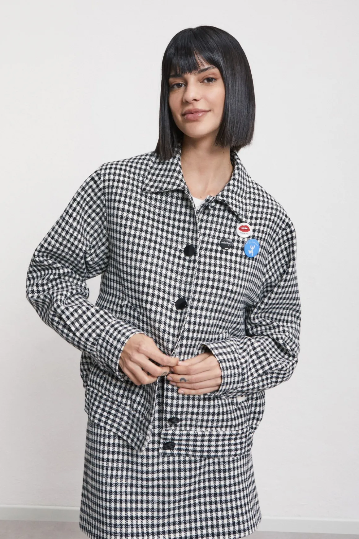 Veste imprimé vichy