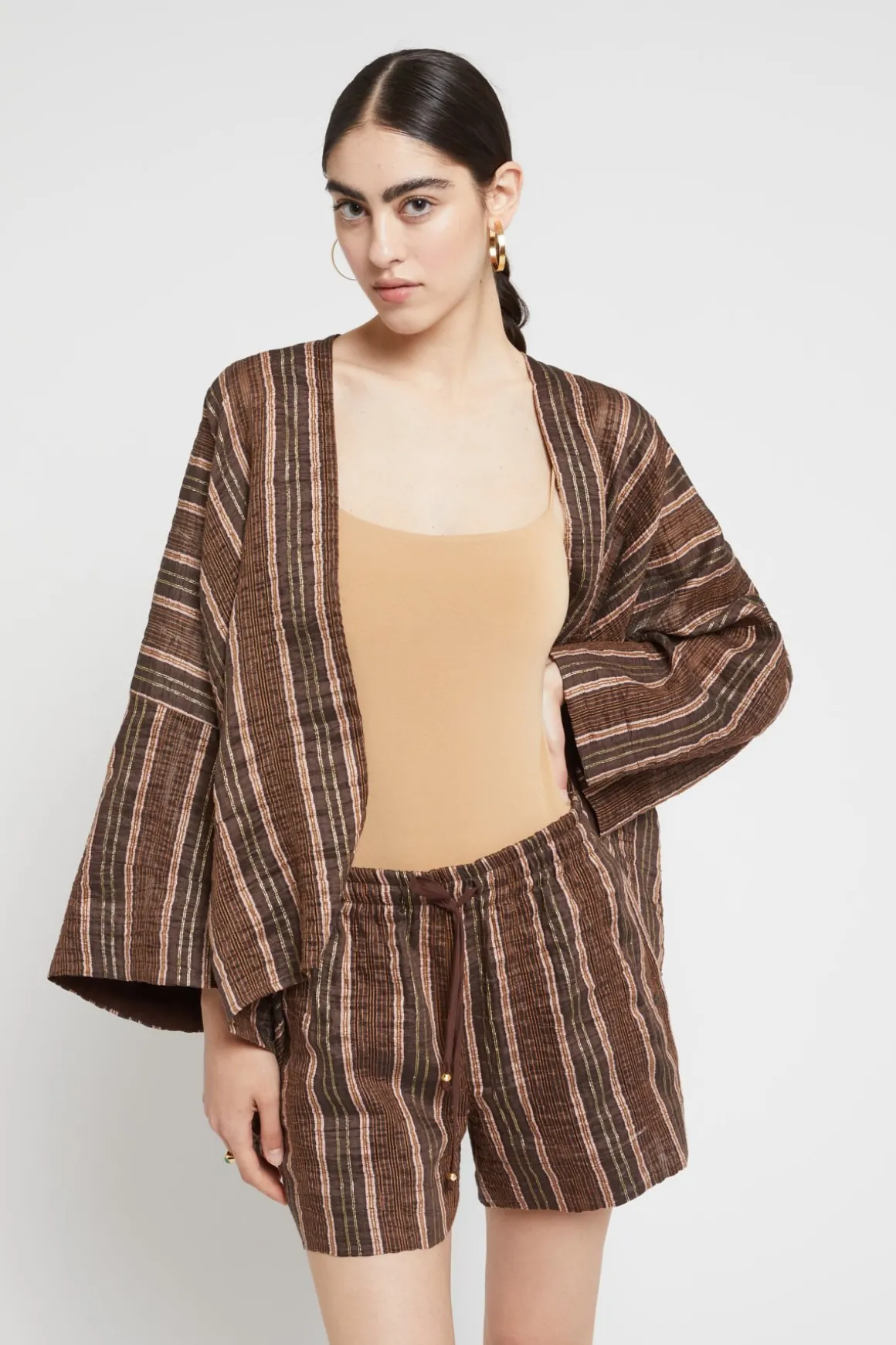 Veste kimono en lin