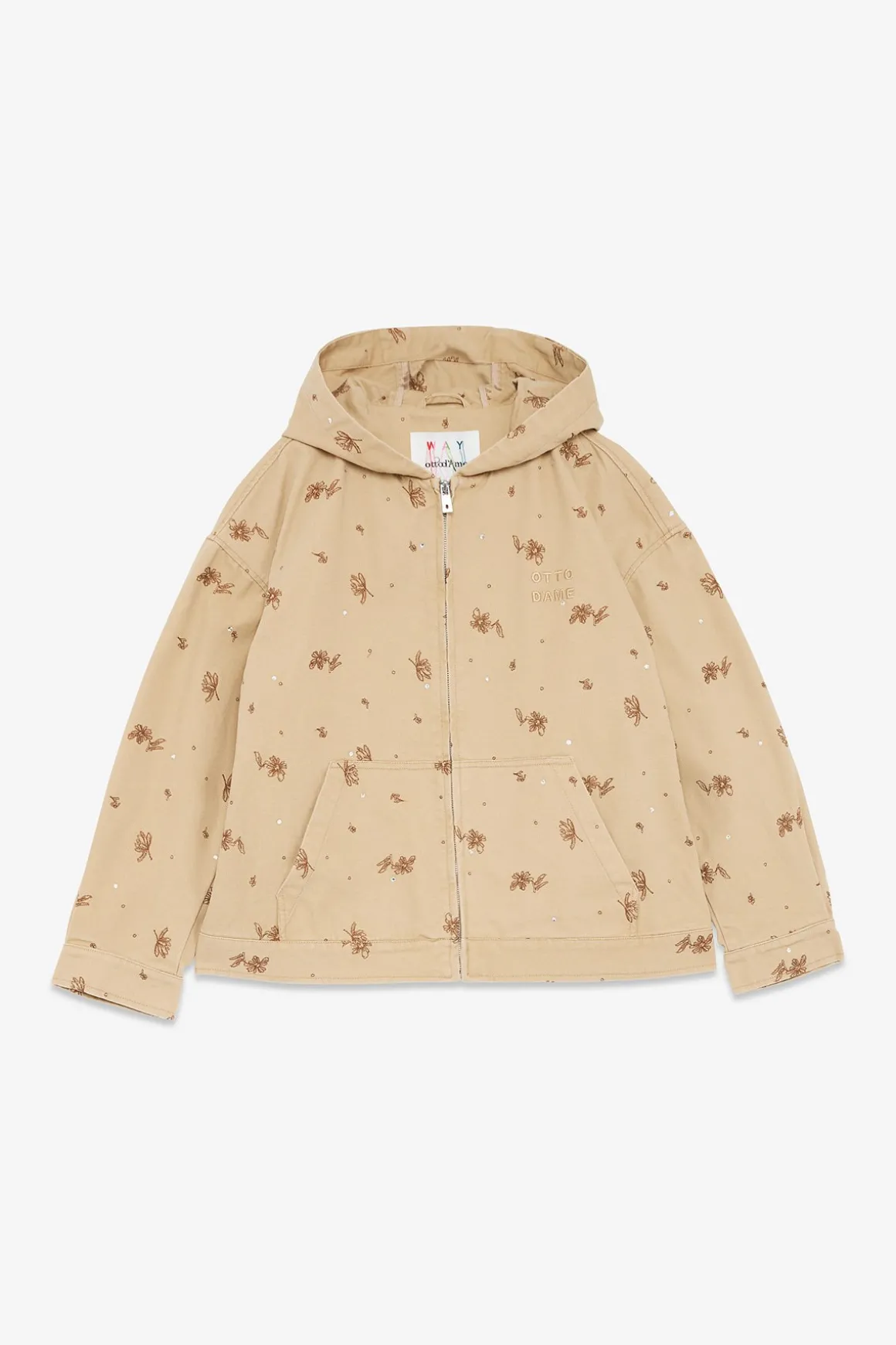 Veste style sweat shirt en coton